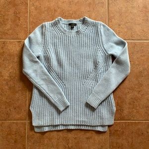 Blue wool cable crew J Crew sweater